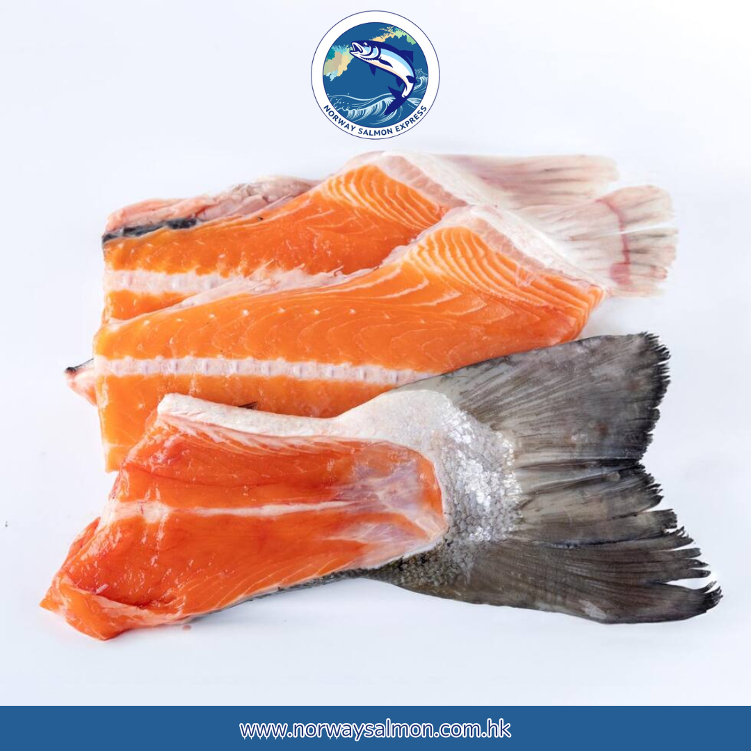 原條挪威三文魚(13-15磅/6-7KG) / 淨魚肉重量約7-9磅/4KG)