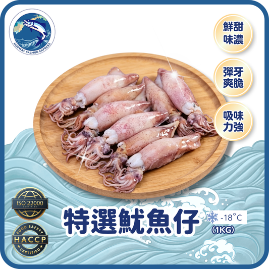 特選魷魚仔 (1kg)(急凍-18° C)