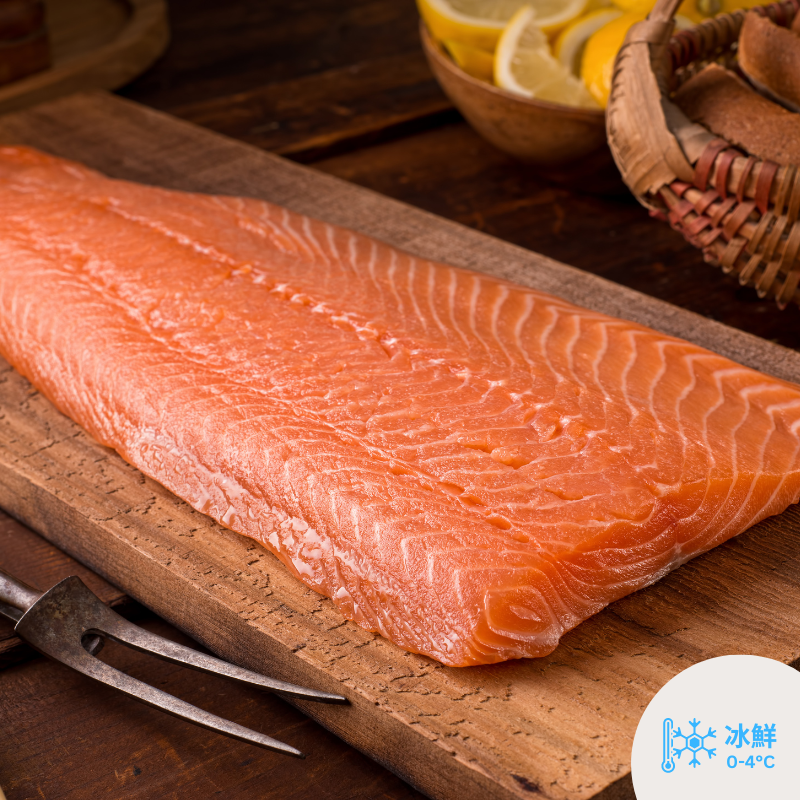 原條挪威三文魚(13-15磅/6-7KG) / 淨魚肉重量約7-9磅/4KG)