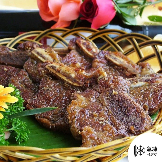 蒜香黑椒牛仔骨 1磅 (7-12件)