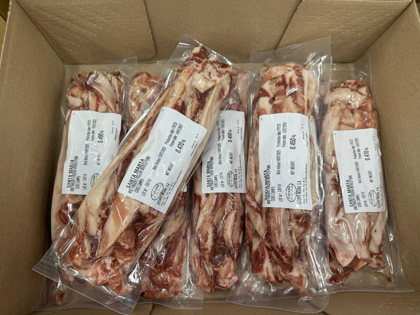 西班牙伊比利亞黑毛豬肋條肉 400g up