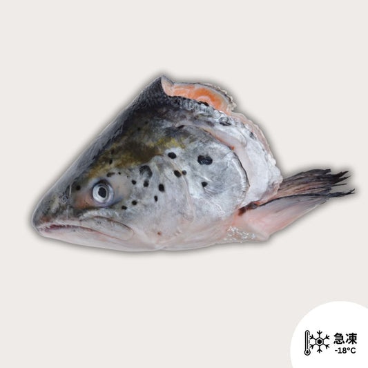 (組合) 挪威原隻急凍三文魚頭 + 魚骨及邊腩 (500g up) 各一份