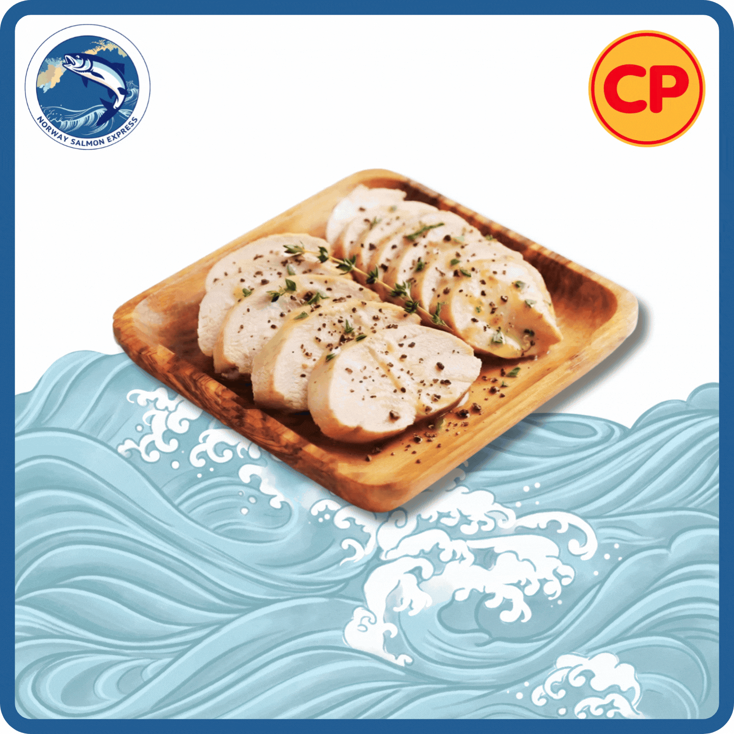 CP - 泰國黑椒味即食熟雞胸(950g)(急凍-18° C)