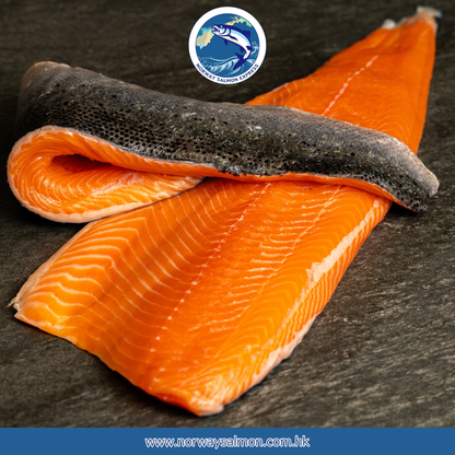 原條挪威三文魚(13-15磅/6-7KG) / 淨魚肉重量約7-9磅/4KG)