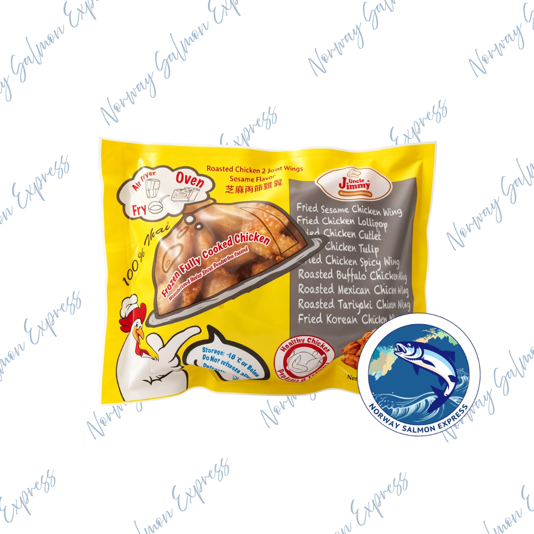 泰國Uncle JIMMY - 芝麻兩節熟雞翼 (1kg)(急凍-18° C)