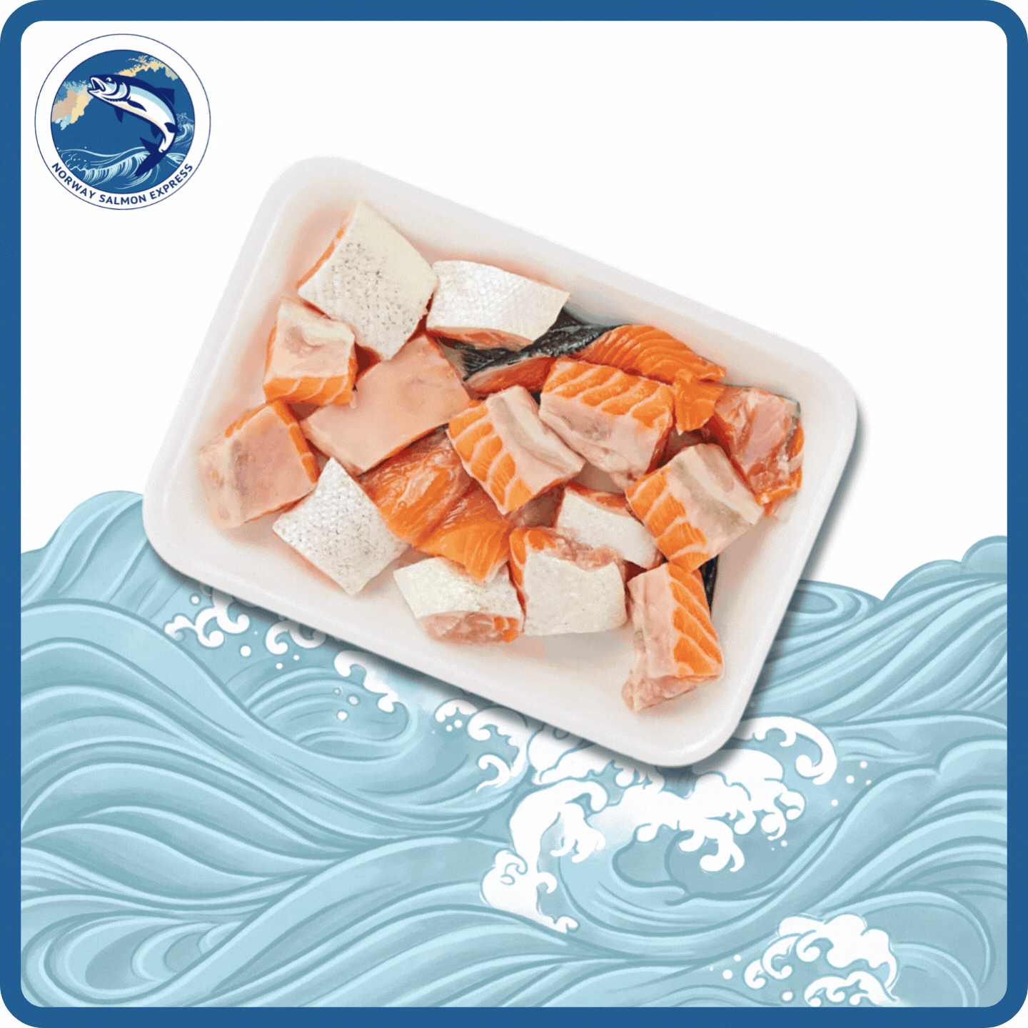 【需預訂】挪威三文魚雜 - 肉邊皮夾肉 (300g)