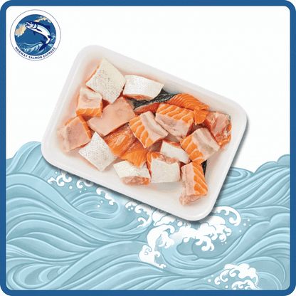 【需預訂】挪威三文魚雜 - 肉邊皮夾肉 (300g)
