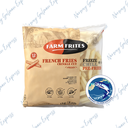 荷蘭 FarmFrites - 曲條薯條12mm (1kg)(急凍-18° C)
