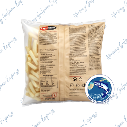 荷蘭 FarmFrites - 曲條薯條12mm (1kg)(急凍-18° C)