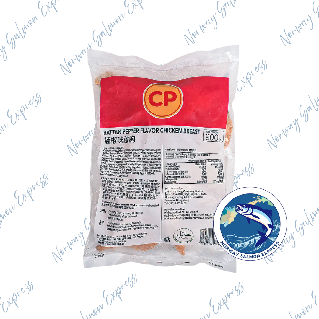 泰國CP - 慢煮無激素即食嫩熟雞胸(麻辣藤椒味)(900g)