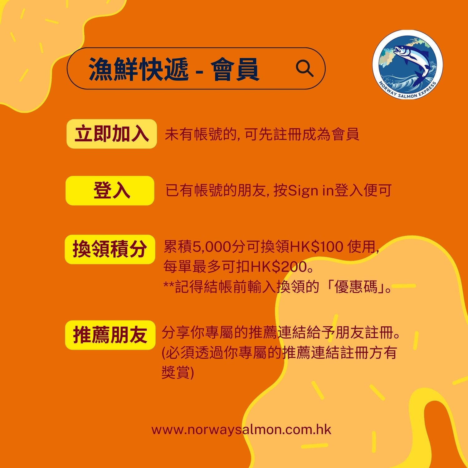 Norway Salmon Express - Membership