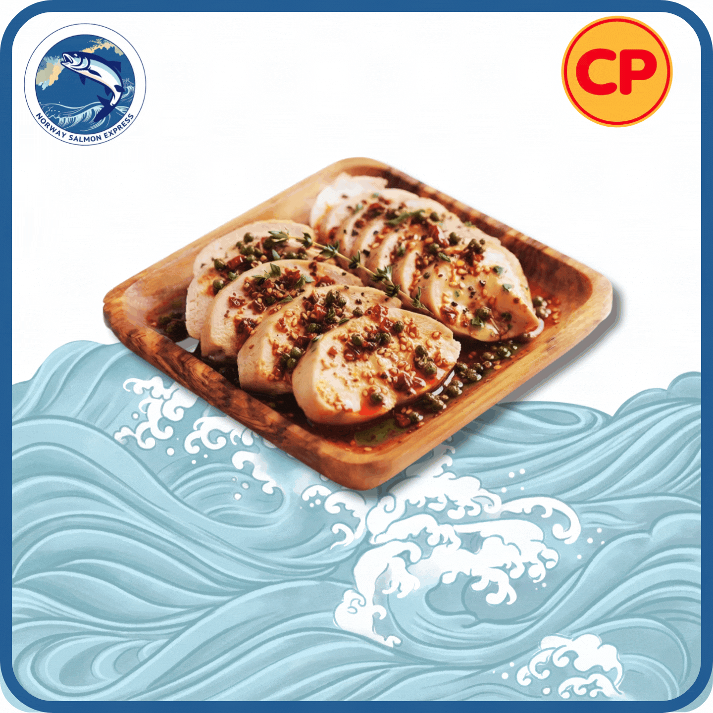 CP - 泰國麻辣藤椒味即食熟雞胸(900g)(急凍-18° C)